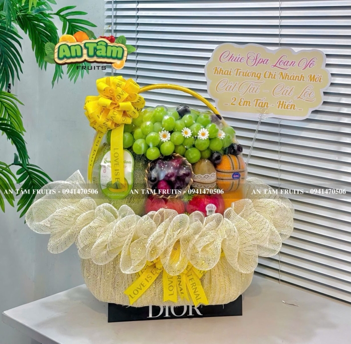 GIỎ TRÁI CÂY CHẤT LƯỢNG CHÚC MỪNG KHAI TRƯƠNG 