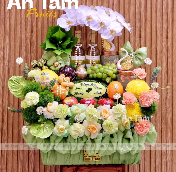 GIỎ DẠM NGÕ TONE XANH LÁ SANG XỊN 
