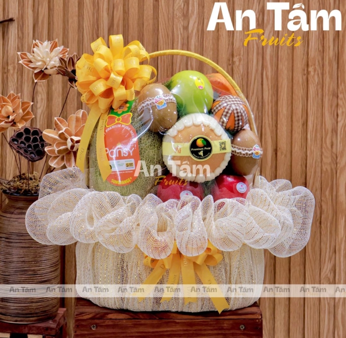 GIỎ TRÁI CÂY TRI ÂN TAHAYF CÔ CUỐI NĂM HỌC