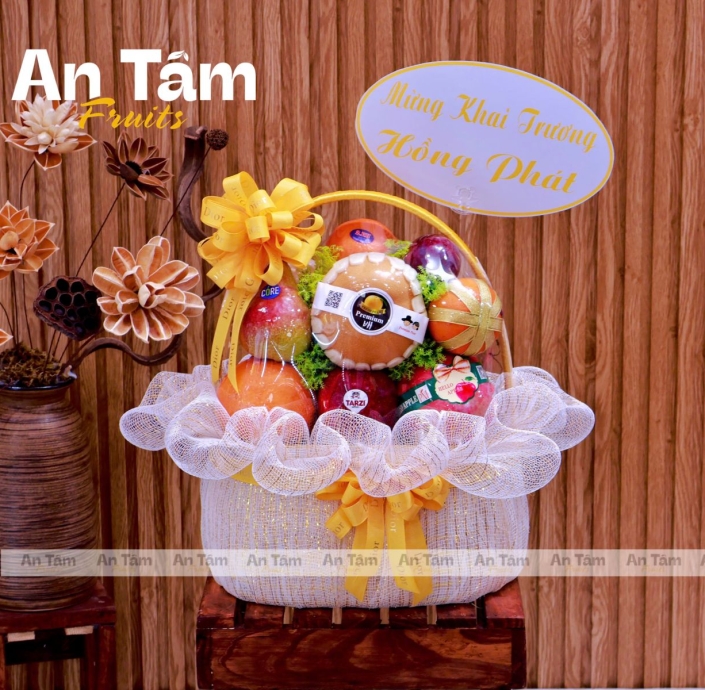 GIỎ TRÁI CÂY SIÊU SANG MỪNG KHAI TRƯƠNG