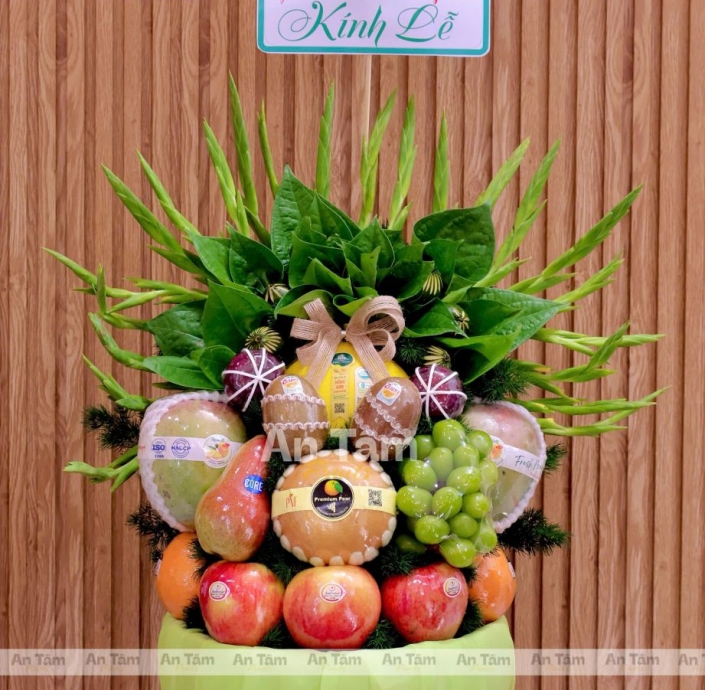 MÂM LỄ DÂNG HƯƠNG TONE XANH MINT