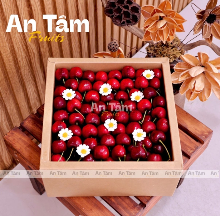HỘP CHERRY TONE NÂU FULL 2KG CHERRY MỸ 