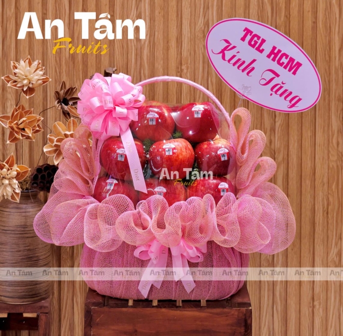 GIỎ TRÁI CÂY FULL 2 MẶT TÁO ENVY NEWZEALAND SIZE TÁO 70