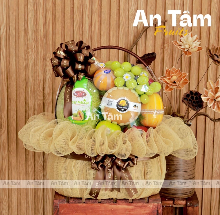 GIỎ TRÁI CÂY KÍNH GIỖ
