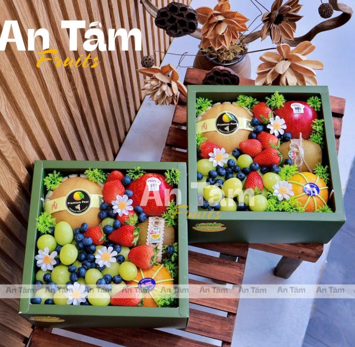 HỘP TRÁI CÂY MIX TRÁI CHẤT LƯỢNG 